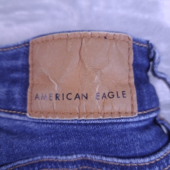 American Eagle Outfitters Blue Distressed Skinny Jeans - Picture 11 of 16